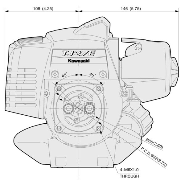 Motor 2 timpi Kawasaki TJ27E