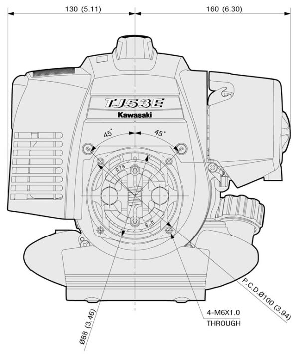 Motor Kawasaki TJ53E