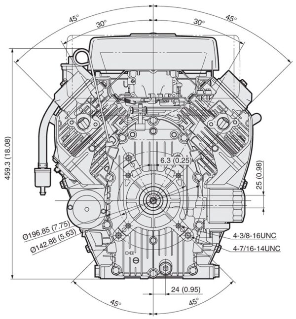 Kawasaki FH601D - Motor 4 timpi - imagine 7