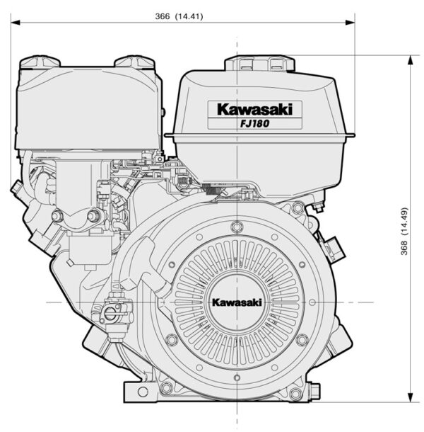 Kawasaki FJ180D - Motor 4 timpi - imagine 5