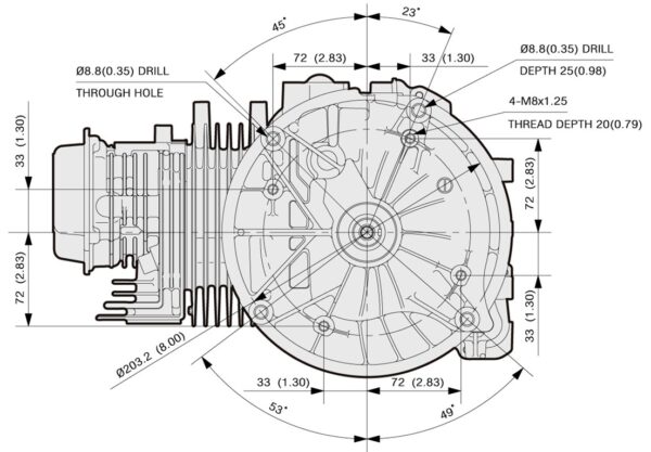 Motor Kawasaki FH180V-PRO - 4 timpi, 1 cilindru OHV