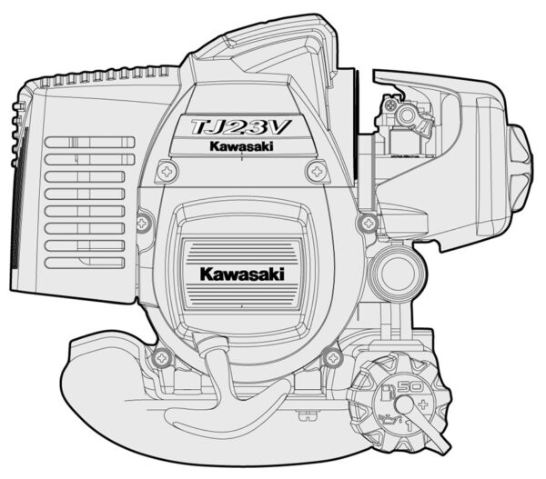 Kawasaki TJ23V - Motor 2 timpi - imagine 3